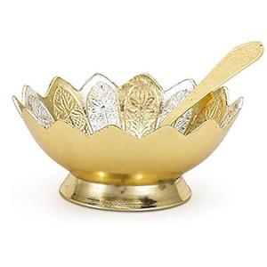 Decorative Metal Copper Antique Finished Shallow Bowl Wavy Design <b>Aluminum</b> Cast Serving Tray For Home Hotel Party Home - Product Image 6