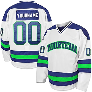 Uniforme de hockey sur glace personnalisé de haute qualité Odm Oem, sublimation personnalisée pour hommes et femmes, respirant, antibactérien, séchage rapide - Product Image 3