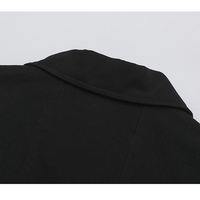 Chemise décontractée unie à manches courtes pour homme, 100 % coton, anti-plis, respirante, écologique, col en V satiné, revers surdimensionné, fermeture éclair, avec impression de logo