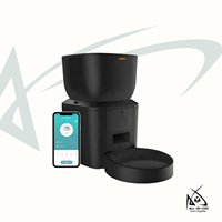 Distributeur automatique de nourriture pour animaux de compagnie Sudex HC-0009 OEM 4L avec caméra WiFi 480P, contrôle des portions par application, recharge écologique, alimentation à distance pour chats et chiens