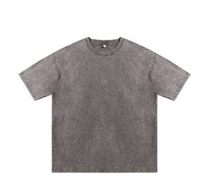 Services OEM à manches courtes col épais Golf pour Polo 100% coton tricoté tissu lavé à l'acide grande taille en couleurs unies pour garçons - Product Image 5