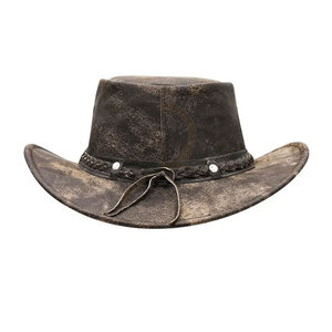 Sombreros ligeros de cuero de vaquero unisex hechos a medida nuevo diseño al por mayor para pescar - Product Image 2