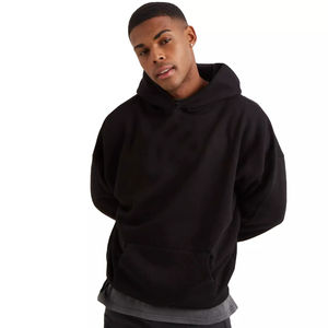 Sweat à capuche d'hiver surdimensionné pour hommes pull coupe ajustée brodé sérigraphie tissu français Hip Hop Streetwear grande taille - Product Image 1
