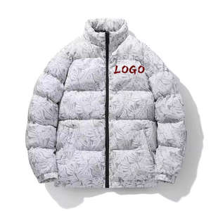 Nouvelle Veste d'Hiver Tendance 2026 pour Homme – Blouson Bulle Épais en Duvet Imprimé à Col Montant Ample – Veste Homme Style Herrjackor - Product Image 1