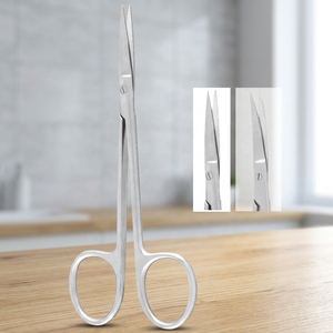 Ciseaux chirurgicaux 6flowers Iris à lames droites, instrument chirurgical manuel pour chirurgie générale, certifié CE Classe I F4-167 ISO 2015 - Product Image 3