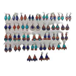 Boucles d'oreilles pendantes en métal - Product Image 1