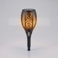 Lampe solaire à flamme étanche IP65 pour extérieur, jardin, allée, paysage, décorative, LED scintillante, torche rétro, ambiance, lampe de pelouse