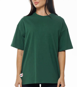 Mujeres cuello redondo señoras portátil casual al aire libre Streetwear manga corta 100% algodón transpirable en blanco secado rápido camisetas personalizadas - Product Image 3