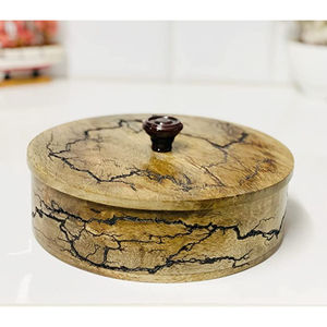 Vajilla tallada de madera elegante, olla de madera hecha a mano, perfecta para usos de cocina, artículos de moda, artículos de Hotel y accesorios de cocina - Product Image 1