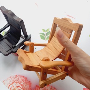 Giá Đỡ Điện Thoại Tùy Chỉnh Giá Đỡ Điện Thoại Bằng Gỗ Hình Ghế Dễ Thương Giá Đỡ Điện Thoại Di Động Cổ Điển Giá Sắp Xếp Đồ Bán Chạy - Product Image 5