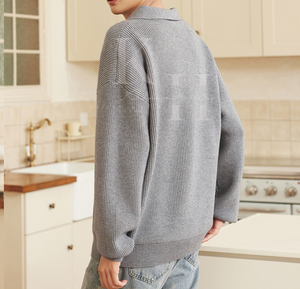 Suéter de punto de manga larga para Hombre | Jersey suave y cálido para Otoño Invierno, ropa informal y de oficina | Suéter cálido y elegante para hombre - Product Image 2