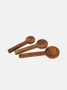 High-Quality Acacia <b>Wood</b> Serving <b>Spoons</b> <b>Cooking</b> Utensils Set Kitchen Tools Durable EcoFriendly Handmade - Product Image 2