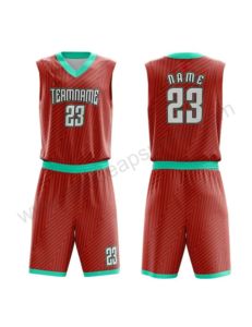 Sublimated Basketball Uniforms for Adults Plus Size Sleeveless Loose Fit Breathable 100% Polyester Quick Dry Lightweight Shorts - Product Image 1