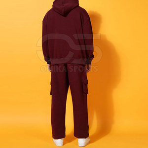 Ensemble de survêtement surdimensionné pour hommes à la mode avec coupe décontractée et taille élastique Survêtement surdimensionné confortable pour hommes - Product Image 5