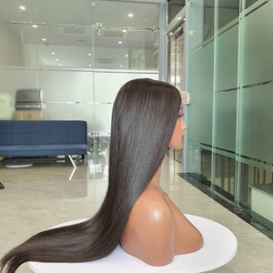 Peluca de cabello humano vietnamita recto de hueso de 30 pulgadas crudo 100% Ombre marrón onda profunda doble dibujado longitud larga transparente proveedor directo - Product Image 2