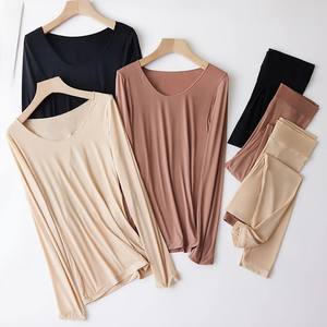 Cotton Wholesale Price <b>Women's</b> <b>Thermal</b> Underwear Seamless <b>Clothing</b> Warm Suit Winter 2 Pieces Heated Long Johns - Product Image 5