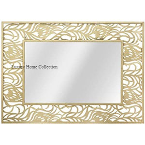<b>Bathroom</b> <b>Mirror</b> Gold Color Attractive Design <b>Wall</b> <b>Mirror</b> Shiny Polished <b>Bathroom</b> Accessories <b>for</b> Hotel and Restaurant Home Decor - Product Image 5