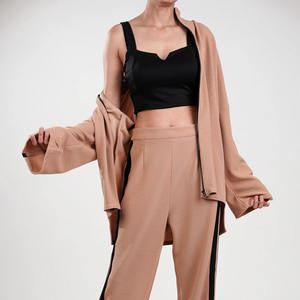 ชุดเซ็ตเสื้อฮู้ดดี้และกางเกงจ็อกเกอร์ผ้าฟลีซคอตตอน 100% สไตล์สตรีทแวร์สำหรับฤดูหนาว พร้อมโลโก้สั่งทำพิเศษ - Product Image 6