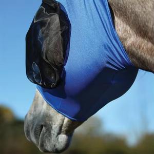 Masque de protection contre les mouches de cheval respirant pour l'extérieur, en maille douce et légère, pour le nez et les oreilles, accessoire d'équitation, protection solaire UV - Product Image 3