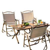 Chaise pliante en aluminium d'extérieur - Portable pour le jardin &amp;   Tabouret de plage pour le camping, le pique-nique et la pêche