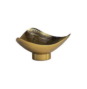 Cuenco curvo de aluminio pulido Chapado en níquel martillado, decoración para el hogar, vela, uso de boda, jarra - Product Image 4