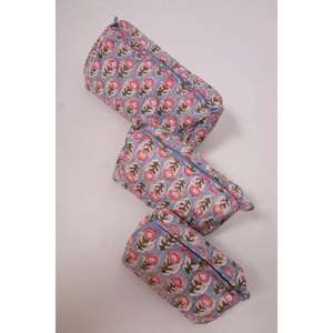 Lavinas Indian Cotton Durable Portable Large Capacity Waterproof Fashion Floral Printed Makeup Travel <b>Bag</b> Zipper for Cosmetic - Product Image 5