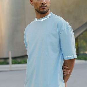 T-shirt Homme Personnalisé de Haute Qualité, Col Rond, Grande Taille, Décontracté, Uni, 100% Coton, Grammage Lourd, Luxe, Épaules Tombantes, T-shirt Vierge pour Homme - Product Image 5