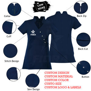 Ensemble de tenues médicales pour infirmières en tissu tricoté de haute qualité, personnalisable, avec détection d'aiguilles et thermocollage sans couture - Product Image 5