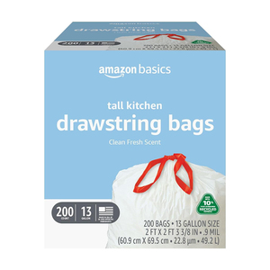 Sacs poubelles de cuisine à cordon de serrage de 13 gallons, qualité supérieure, robustes, qualité export, vente en gros - Product Image 4