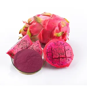 Polvo de Pitaya Deshidratado 100% Soluble en Agua, Secado al Vacío, Certificado ISO, Polvo de Pitaya Roja Nativa para Bebida Instantánea - Product Image 1
