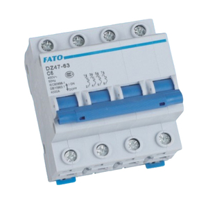 เบรกเกอร์วงจร FATO DZ47-63 4P C6 400V 6kA เบรกเกอร์วงจรขนาดเล็ก 4P สำหรับป้องกันไฟฟ้า - Product Image 1