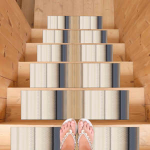 Tapis ethnique, tapis beige, tapis marron, tapis moderne, tapis imprimé - Product Image 3