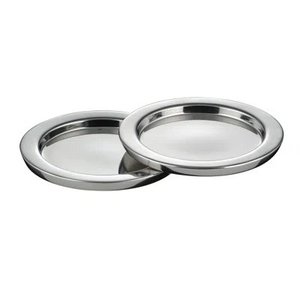 Silver Metal Coasters With Round <b>Shape</b> Perfect For Tea <b>Tables</b> Restaurant Dining And Coastal Style Interior Themes - Product Image 1