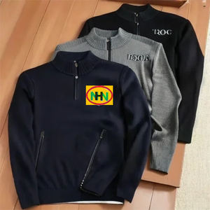 เสื้อแจ็คเก็ตขนแกะมีฮู้ดพิมพ์ลายตามสั่งคุณภาพสูงสำหรับผู้ชาย ทนทาน สไตล์ทางการ มีไซส์พลัสไซส์ให้เลือก - Product Image 2