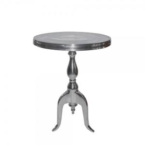 Table basse ronde en aluminium au design étonnant, support décoratif en forme d'arbre argenté, Table de rangement au prix le plus bas - Product Image 3