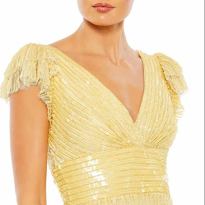 Perles broderie dos nu robe de bal luxueuse formelle élégante robe de soirée pour les femmes sans manches dentelle Tulle bal fête - Product Image 1