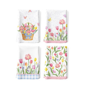 Venta caliente de la mejor calidad personalizado logotipo privado 100% toallas de té de algodón de la India - Product Image 2