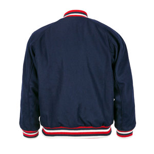 Personalizado de alta calidad de gran tamaño gota hombro manga de cuero de lana Chenille bordado parches béisbol Letterman chaqueta - Product Image 2