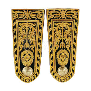 Insignia de Charretera decorativa con lazo para el hombro y patrones de hilo en negrita insignia de hombro uniforme bordada - Product Image 6