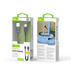 Câble CB-297-C 3A 1M de haute qualité Micro-USB vers Type-C Charge rapide 3A et transfert de données pour imprimantes Vert - Product Image 1