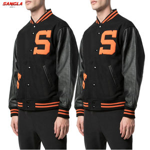 Veste de printemps hiver en laine pour hommes, meilleure vente de produits, veste universitaire mode pour hommes avec logo personnalisé, vente en gros OEM - Product Image 5