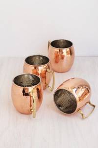 Collection de tasses en cuivre artisanales traditionnelles - Product Image 1