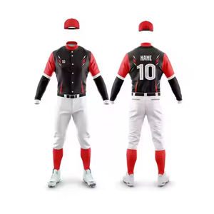 Top Trending Custom Made New 2025 Transpirable Uniforme de béisbol de alta calidad Uniforme de béisbol de manga corta Uniforme de béisbol a granel - Product Image 3