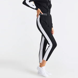 <b>Womens</b> Casual Polyester <b>Fleece</b> Jogger Tracksuit <b>Pants</b> XL Size Heavyweight Skinny Fit Elastic Drawstring Closure Flat Front Logo - Product Image 5