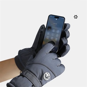 Guantes de invierno para hombres y mujeres, esquí al aire libre, bicicletas eléctricas, antideslizantes, a prueba de viento, terciopelo grueso, cálido, impermeable, pantalla táctil - Product Image 4