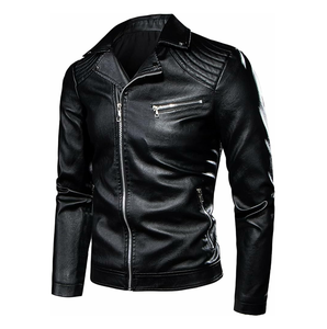 Chaqueta de cuero real transpirable para hombre, chaquetas de cuero de dos colores sólidos de alta calidad para hombre 2025 - Product Image 4