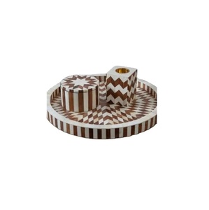 Plateau de service de table en incrustation d'os pour hôtels, meilleur fabricant, design fait à la main, meilleur plateau pour hôtels, restaurant, plateau alimentaire à vendre - Product Image 2