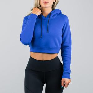 Pull en coton brodé pour femme, sweat-shirt doux avec capuche, crop top, technique lavée pour l'automne, nouveauté - Product Image 5