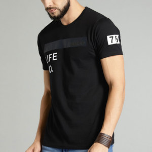 Camiseta de manga corta para hombre con clima caliente hecha en Pakistán, camiseta de hombre de Color sólido de talla grande, fabricante de Pakistán - Product Image 2