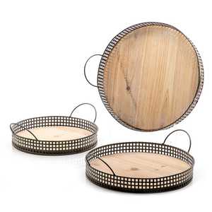 Nouveau plateau de service de petit déjeuner écologique Unique Rectangle vaisselle en métal plateau de transport de nourriture décoratif pour la cuisine - Product Image 3